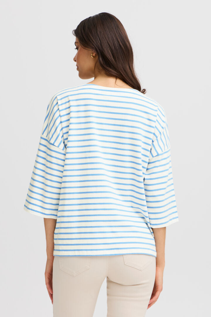 Frsiva Stripe T-Shirt Blue White