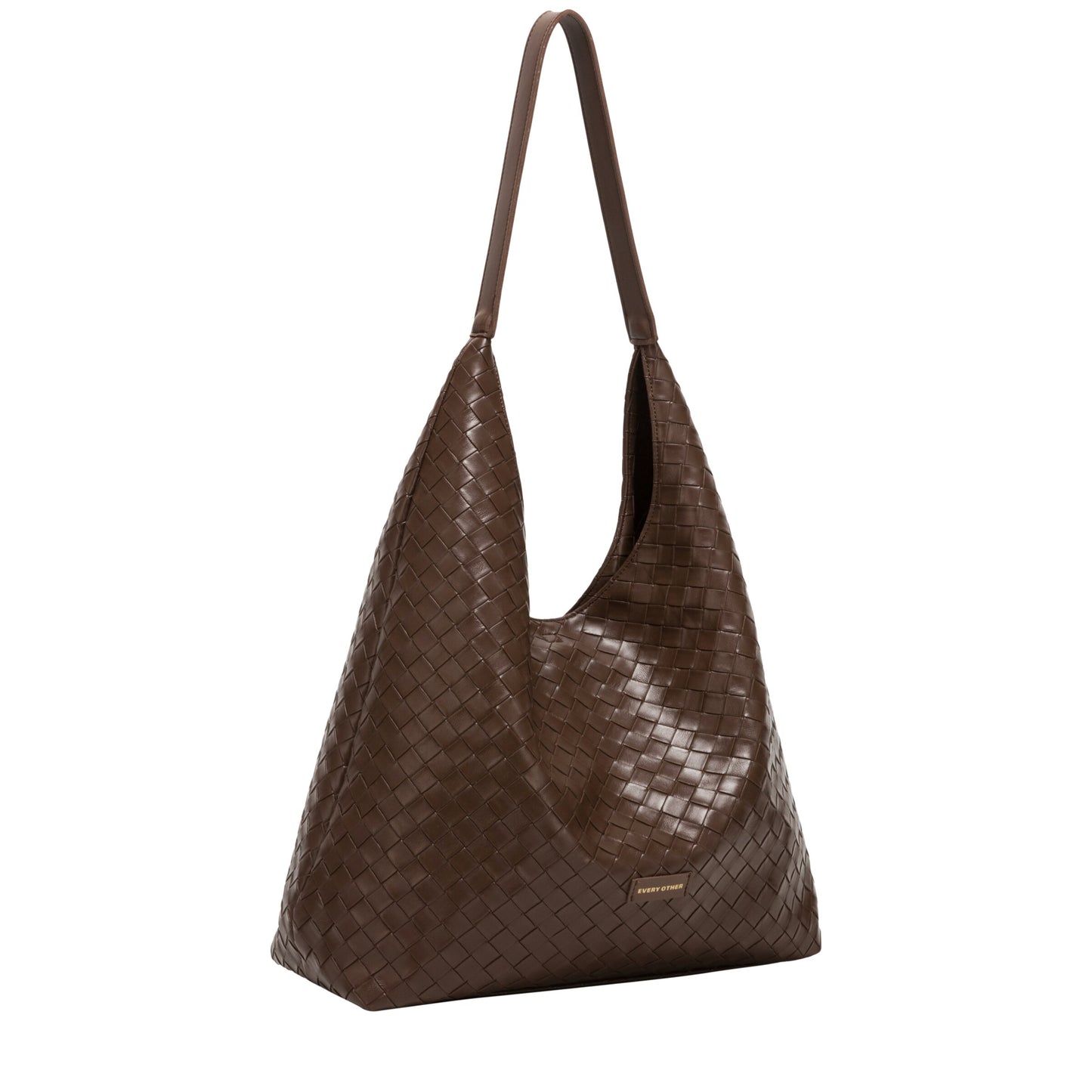 Single Strap Shoulder Bag - Brown