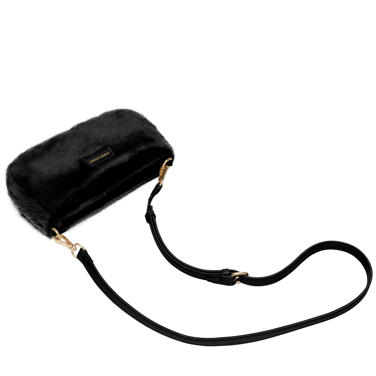 Baguette Cross Body Shoulder Bag - Black