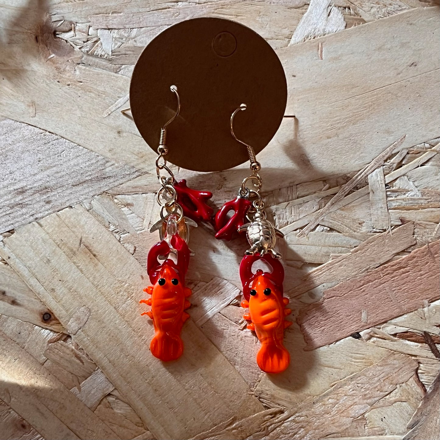 Lobster Sea Life Earrings