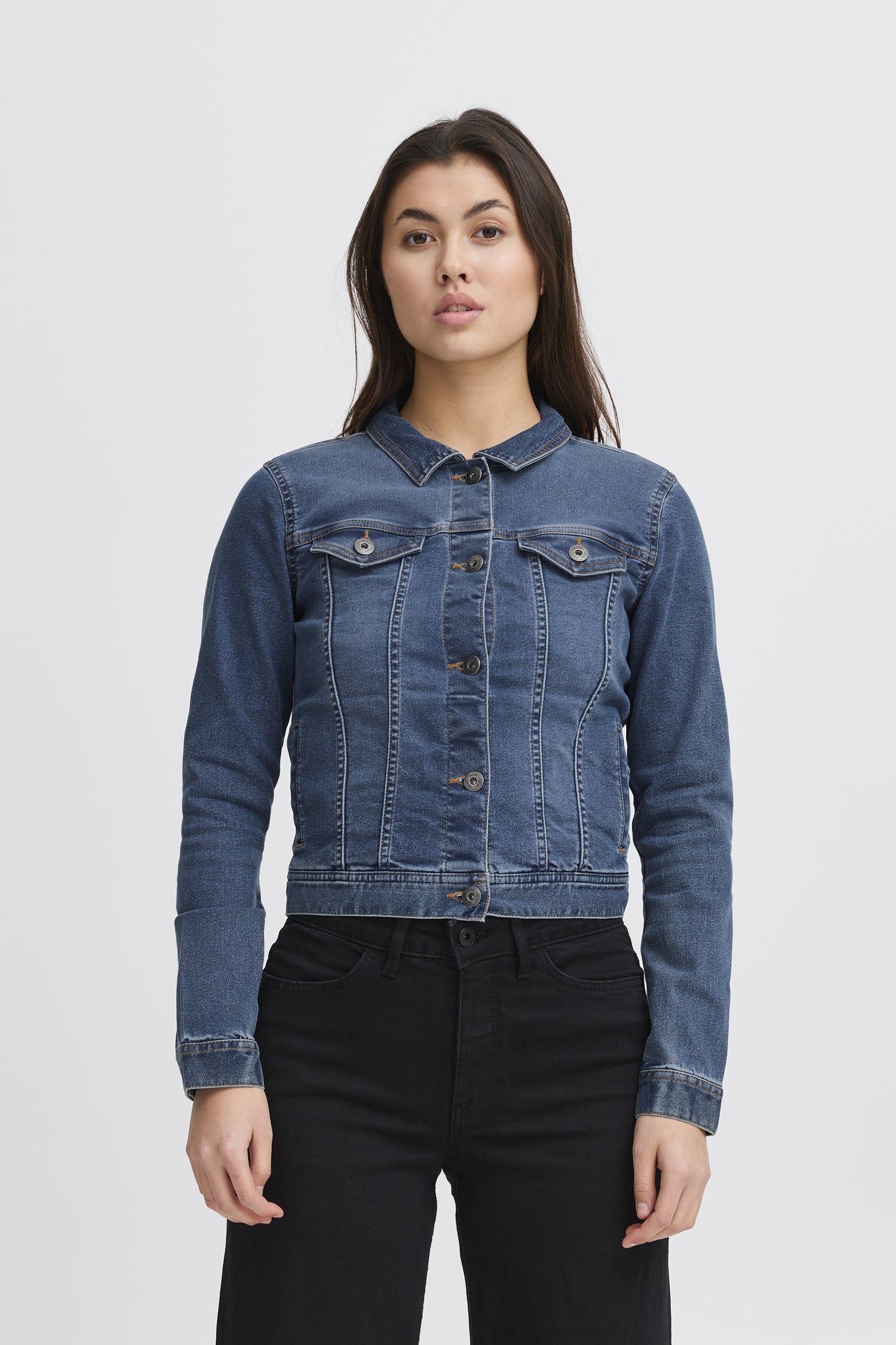 Ihbilly Medium Wash Denim Jacket