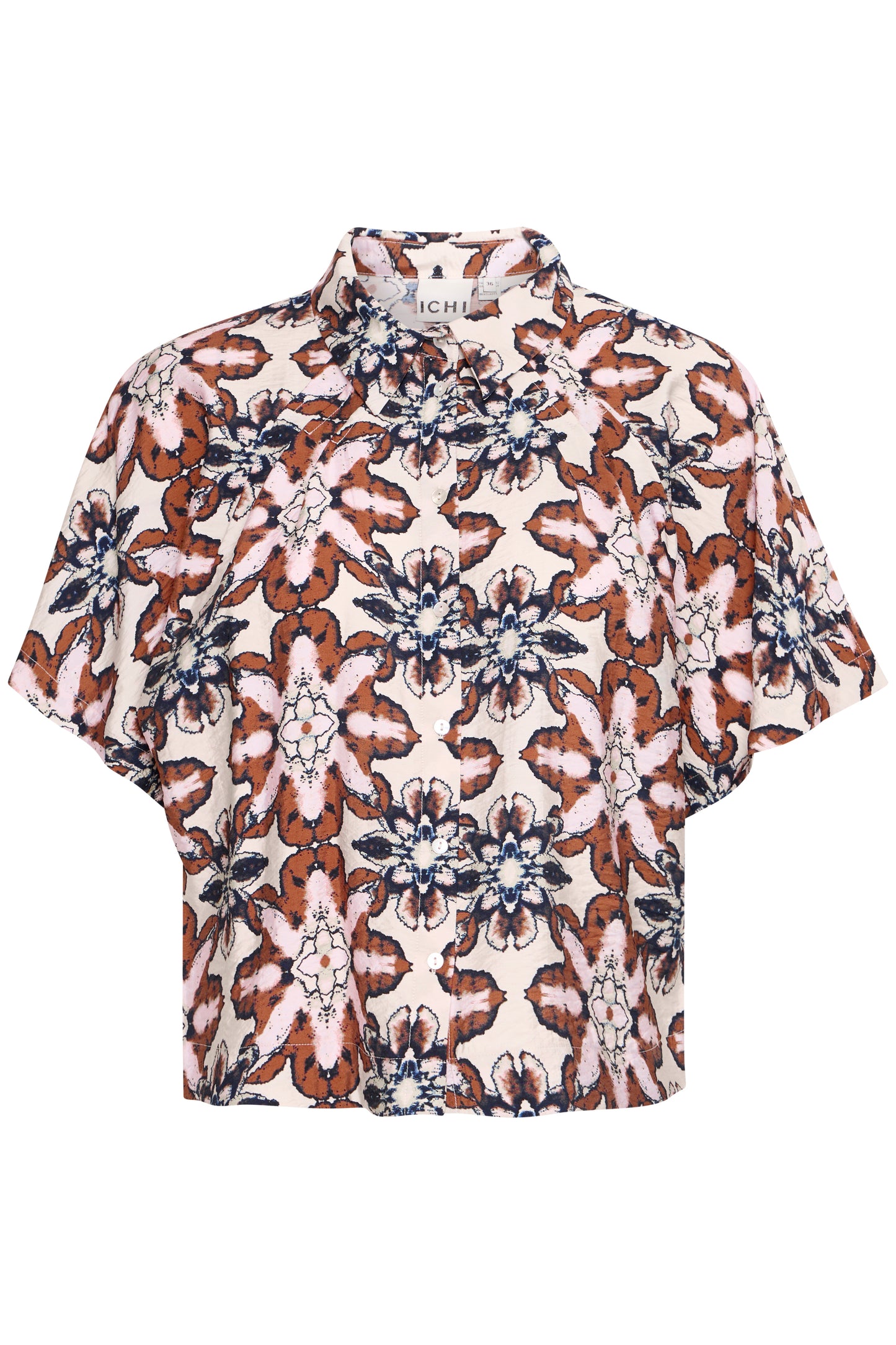 Ihzasha Patterned Shirt Folklore Flower