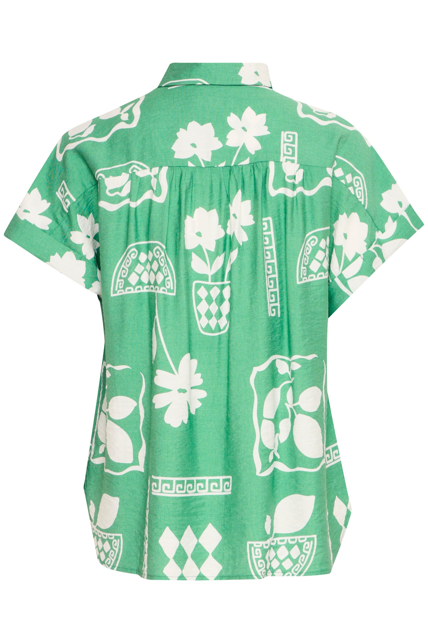 Ihyetta Shirt - Pine Green Print