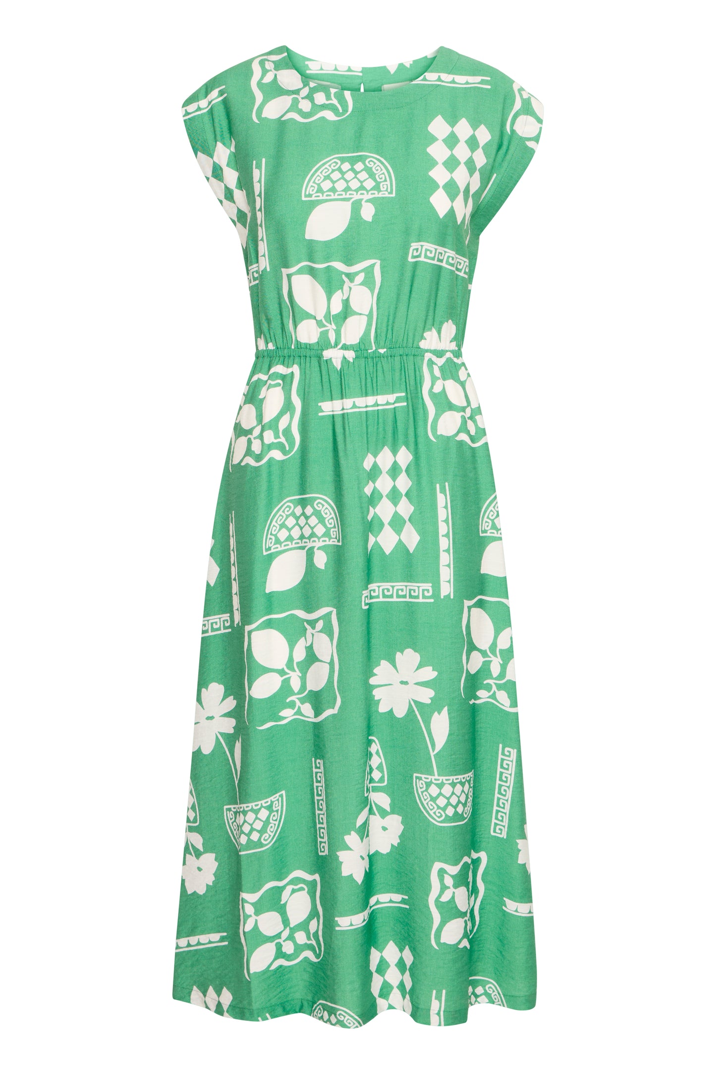 Ihyetta Dress - Pine Green Print