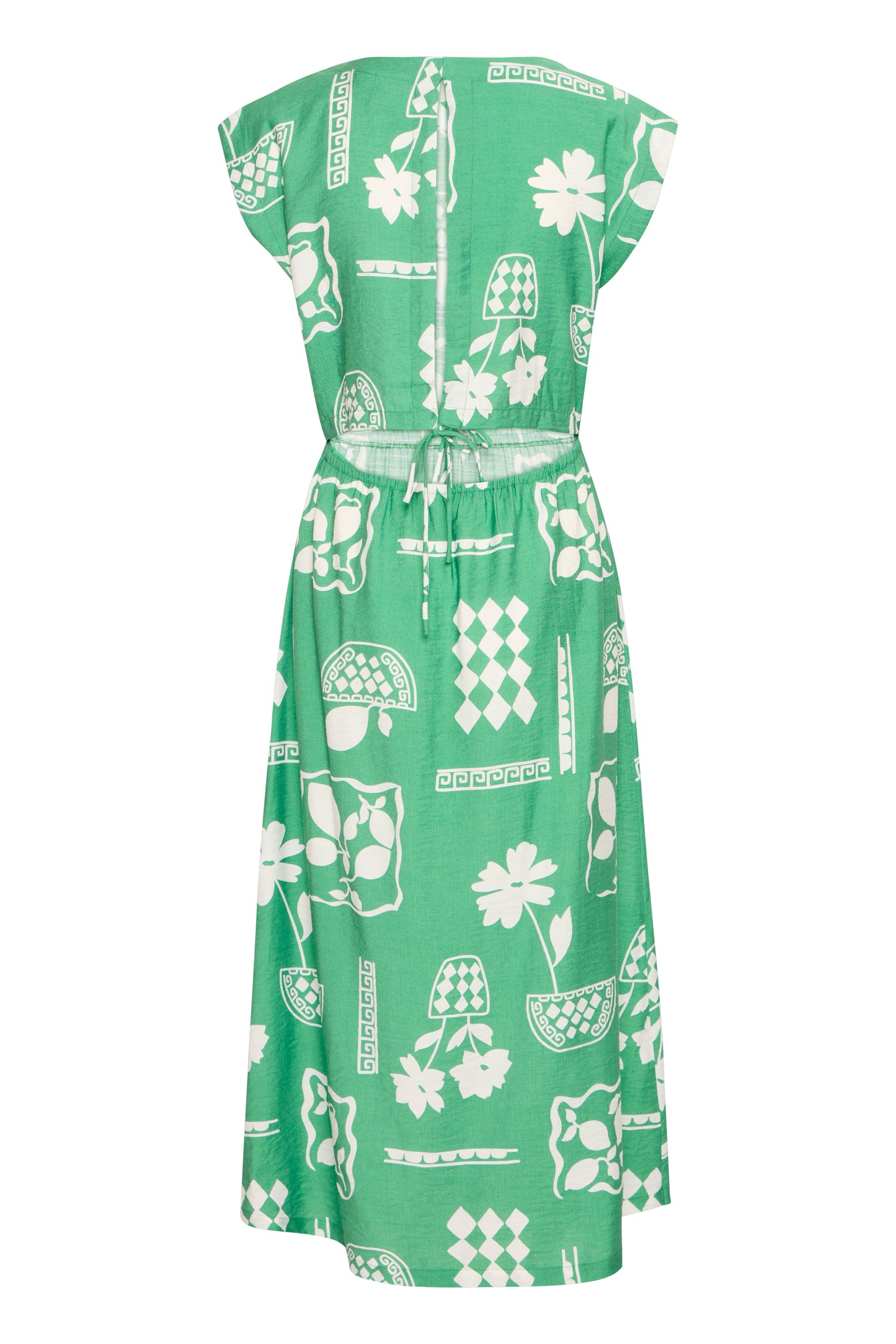 Ihyetta Dress - Pine Green Print