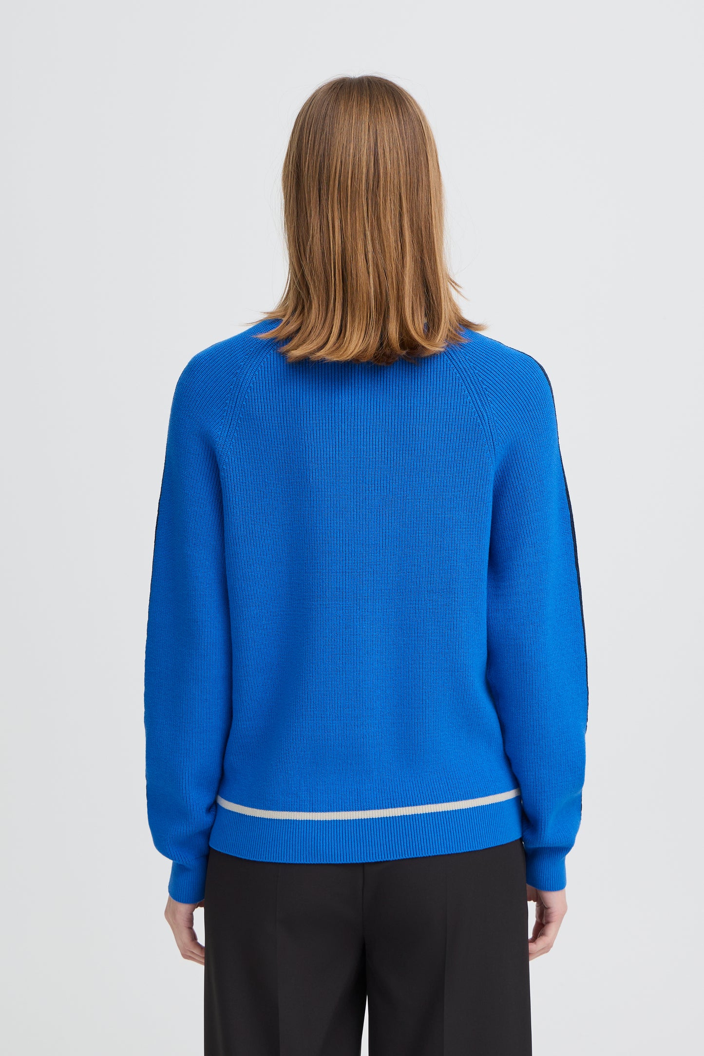 Ihboston Knit - Blue with White Edging