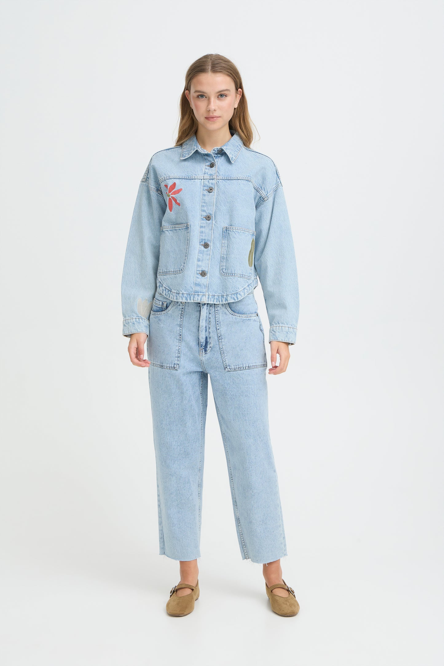 Ihbauve Jacket - Denim Embroidered