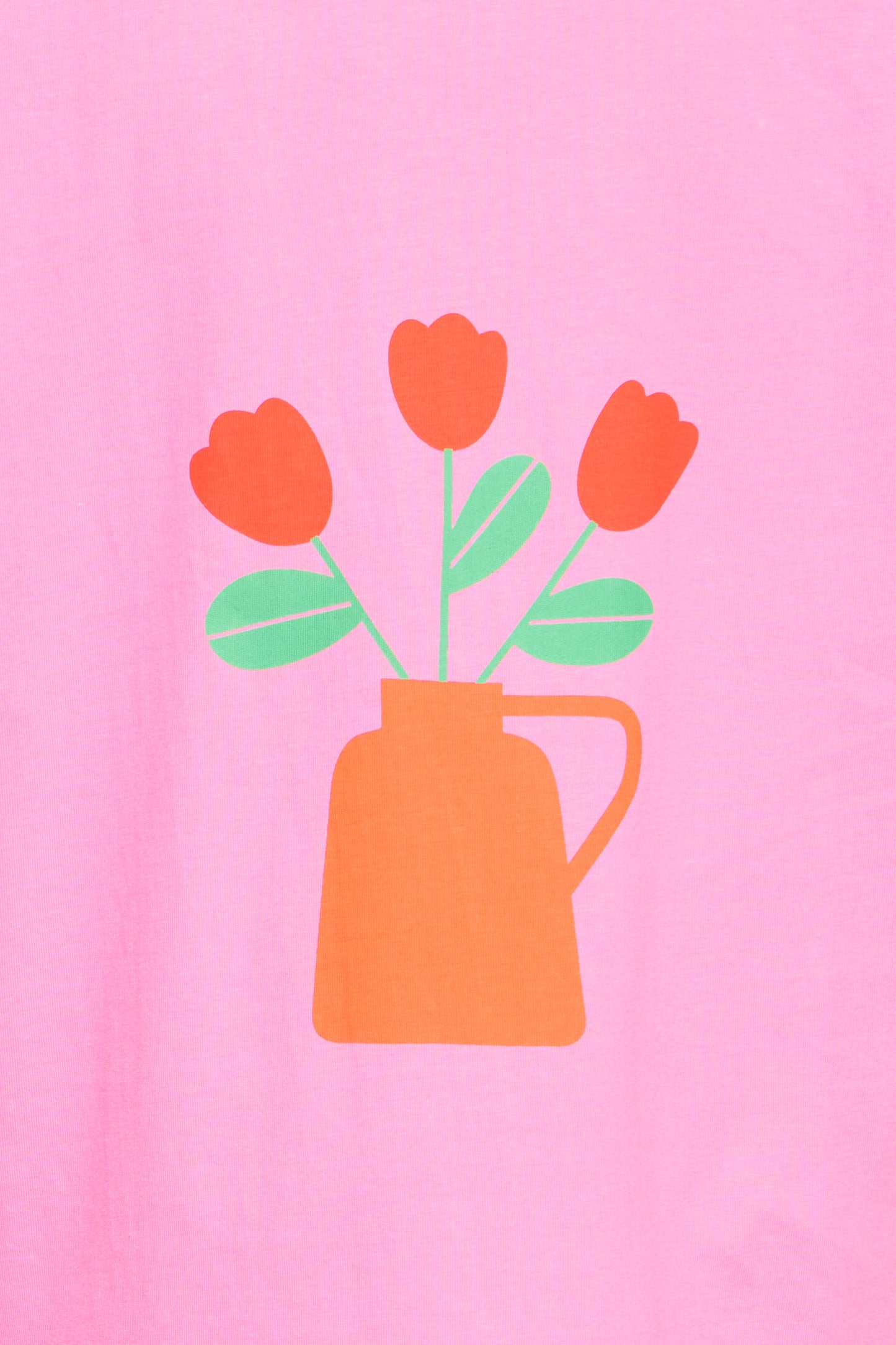 Ihlabette Short Sleeve T-Shirt - Wild Orchid Flower Vase