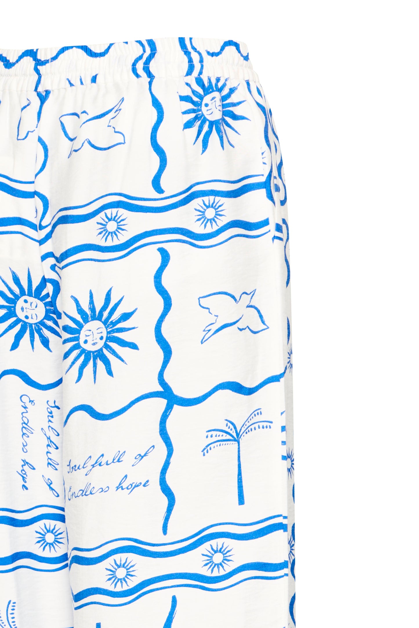 Ihfirisa Trousers - Blue Tile Print