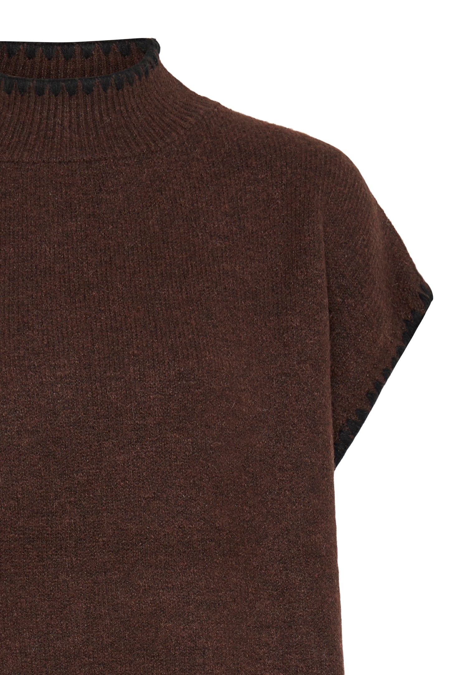 Iaberta Poncho - Chicory Coffee