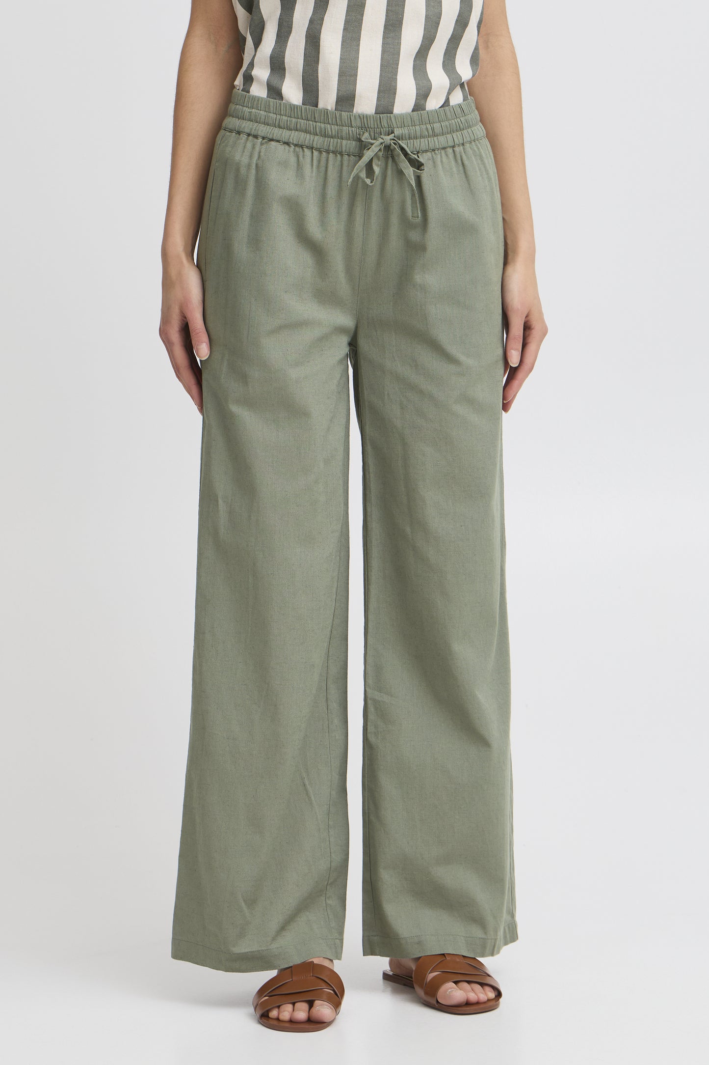 Frmaddie Trousers Khaki Green