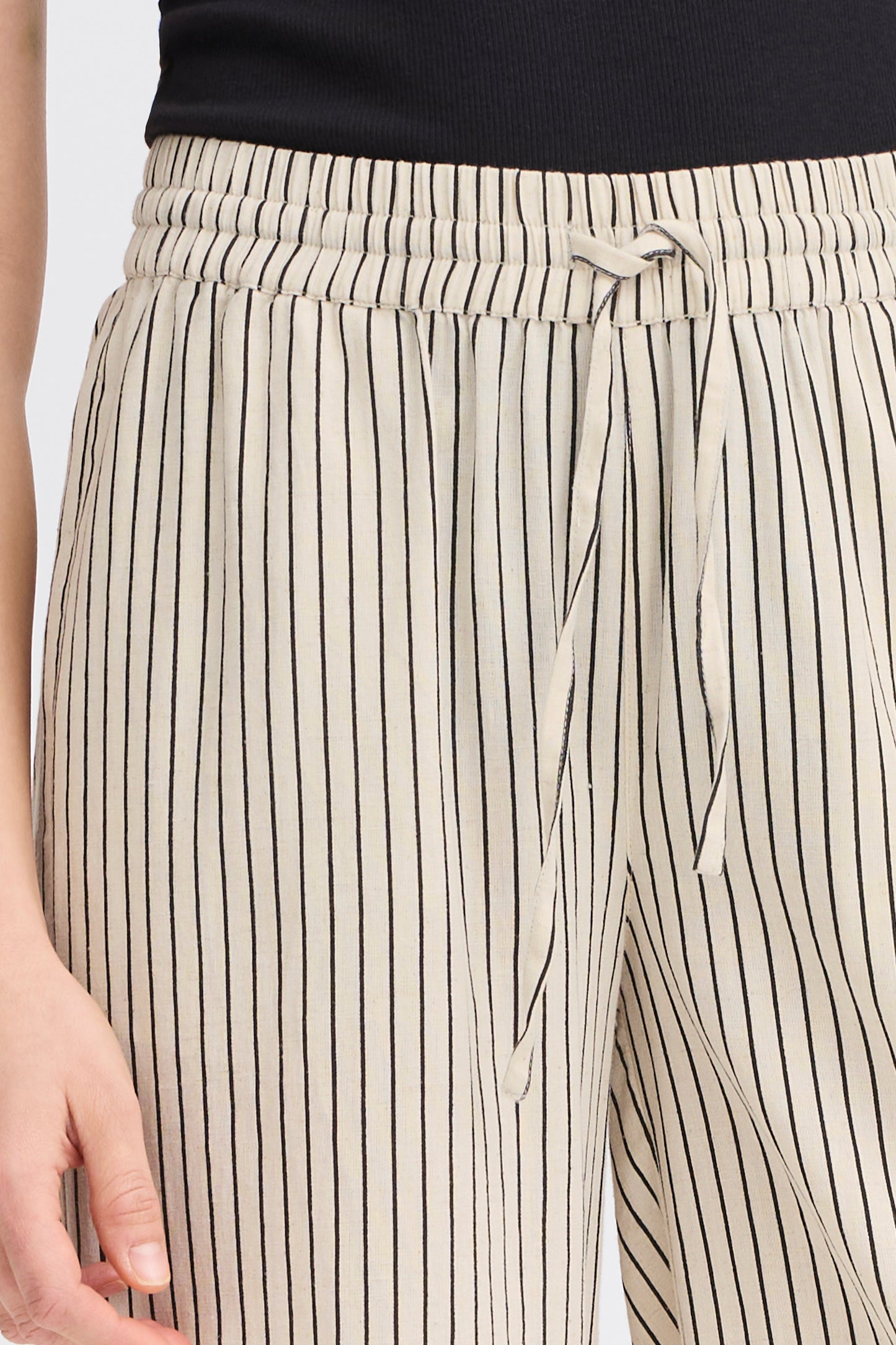 Frmaddie Trousers Whisper White Stripe