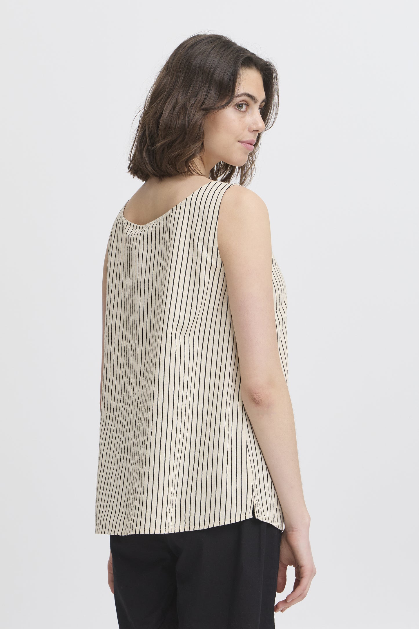 Frmaddie Top White Whisper Stripe