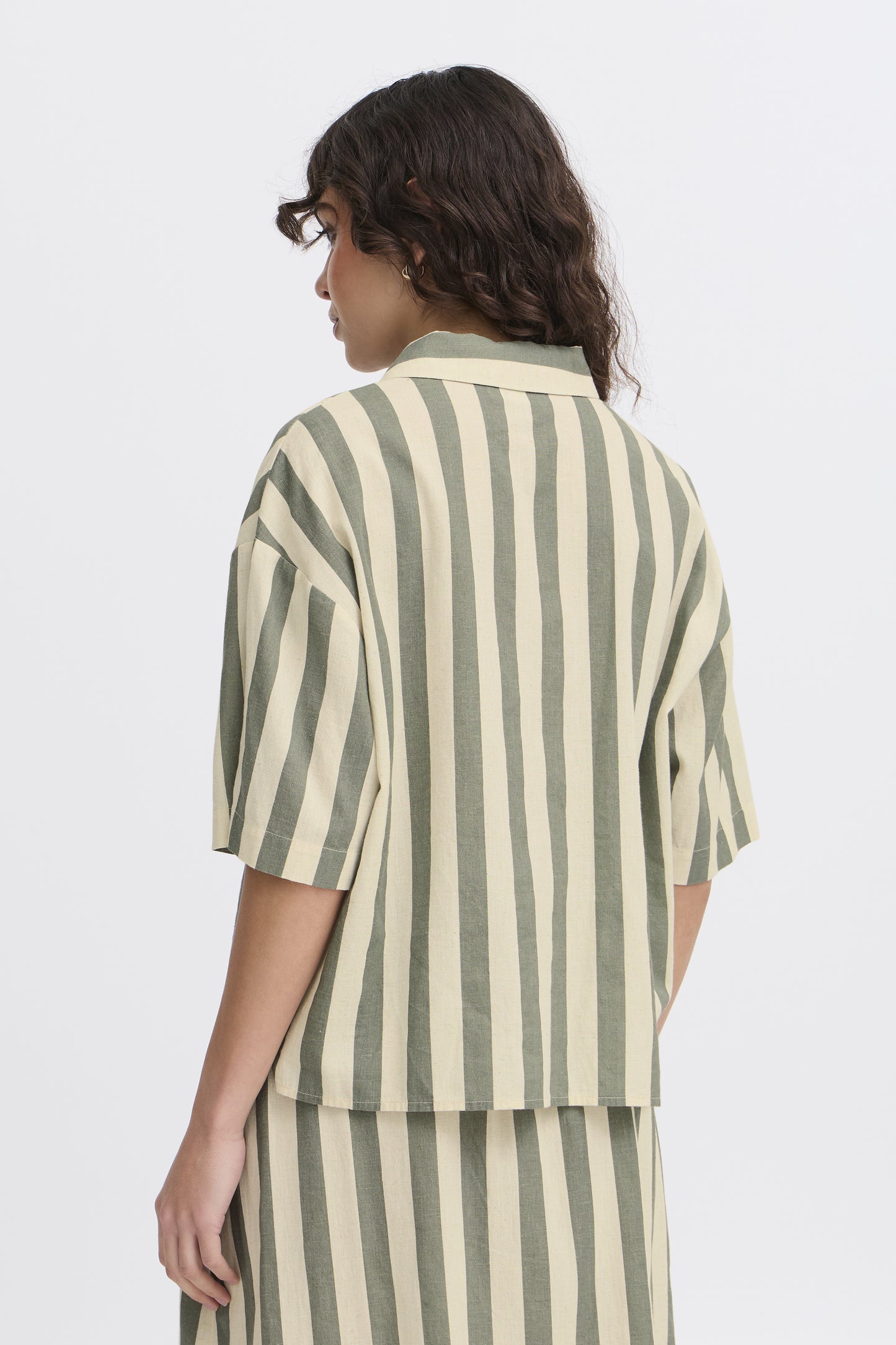 Frmaddie Shirt Green Stripe
