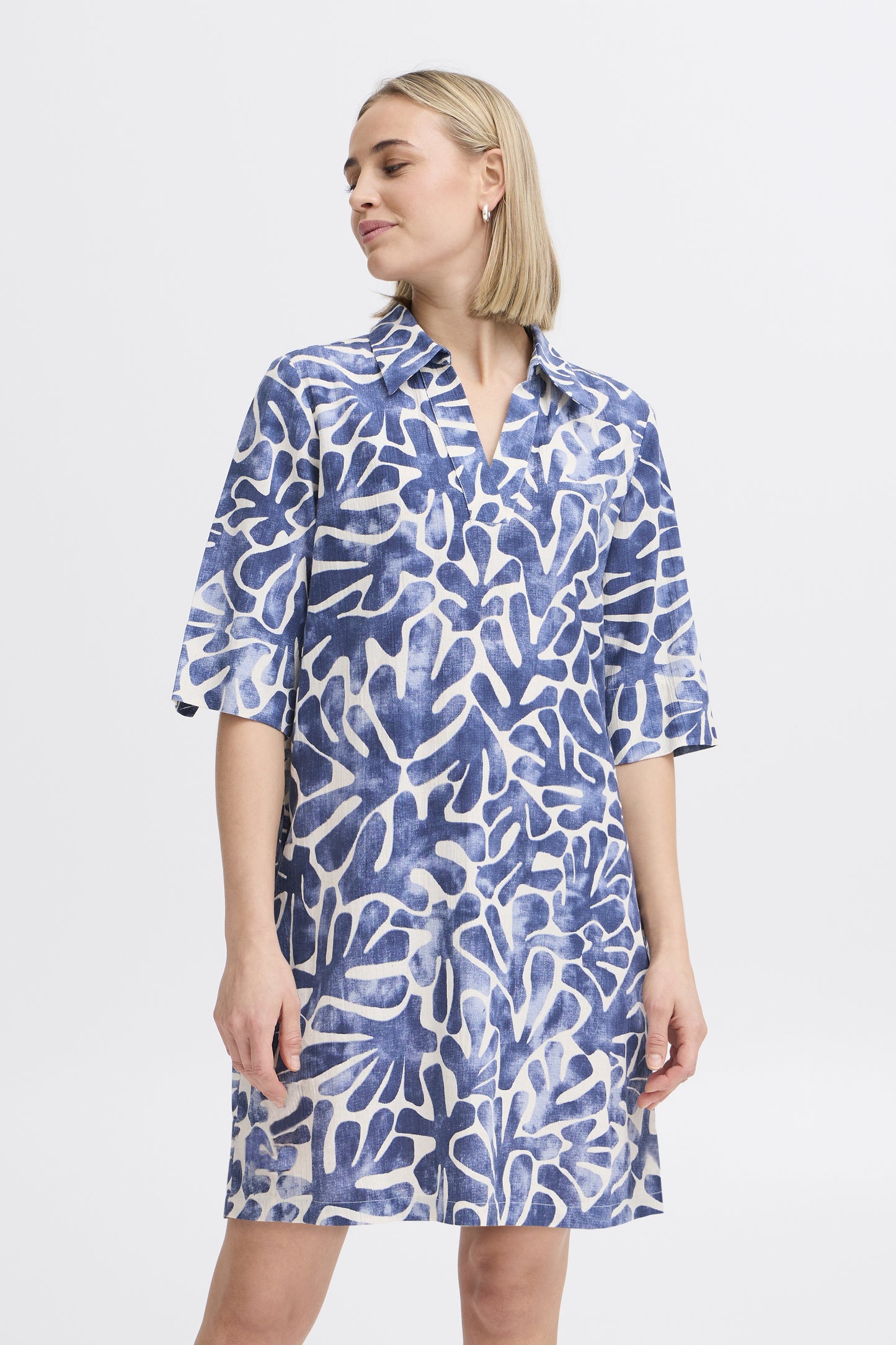 Frmaddie Dress Navy Blazer Art