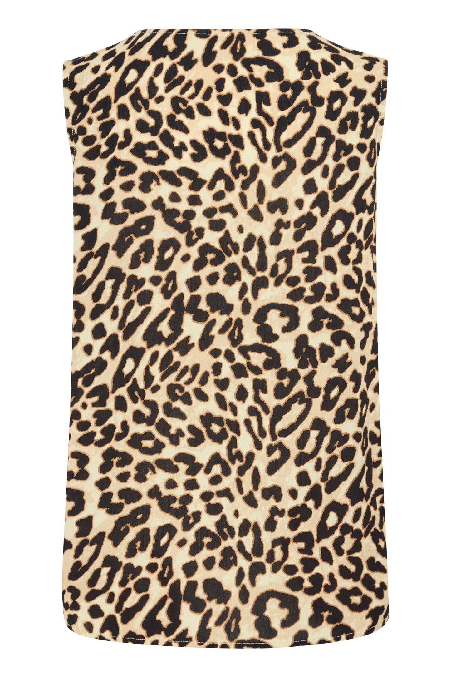 Frease Top - Brown Leopard Sleeveless