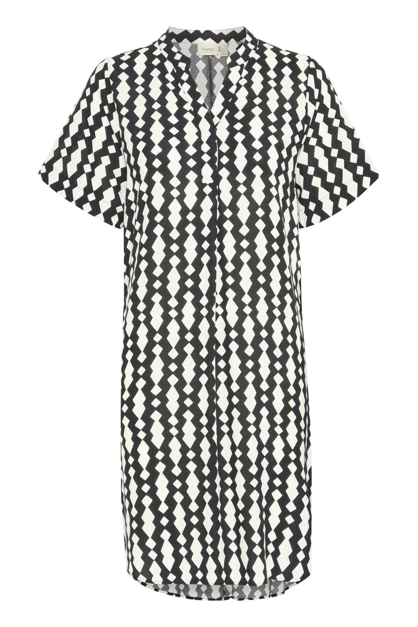 Frheat Black White Tunic Top Dress
