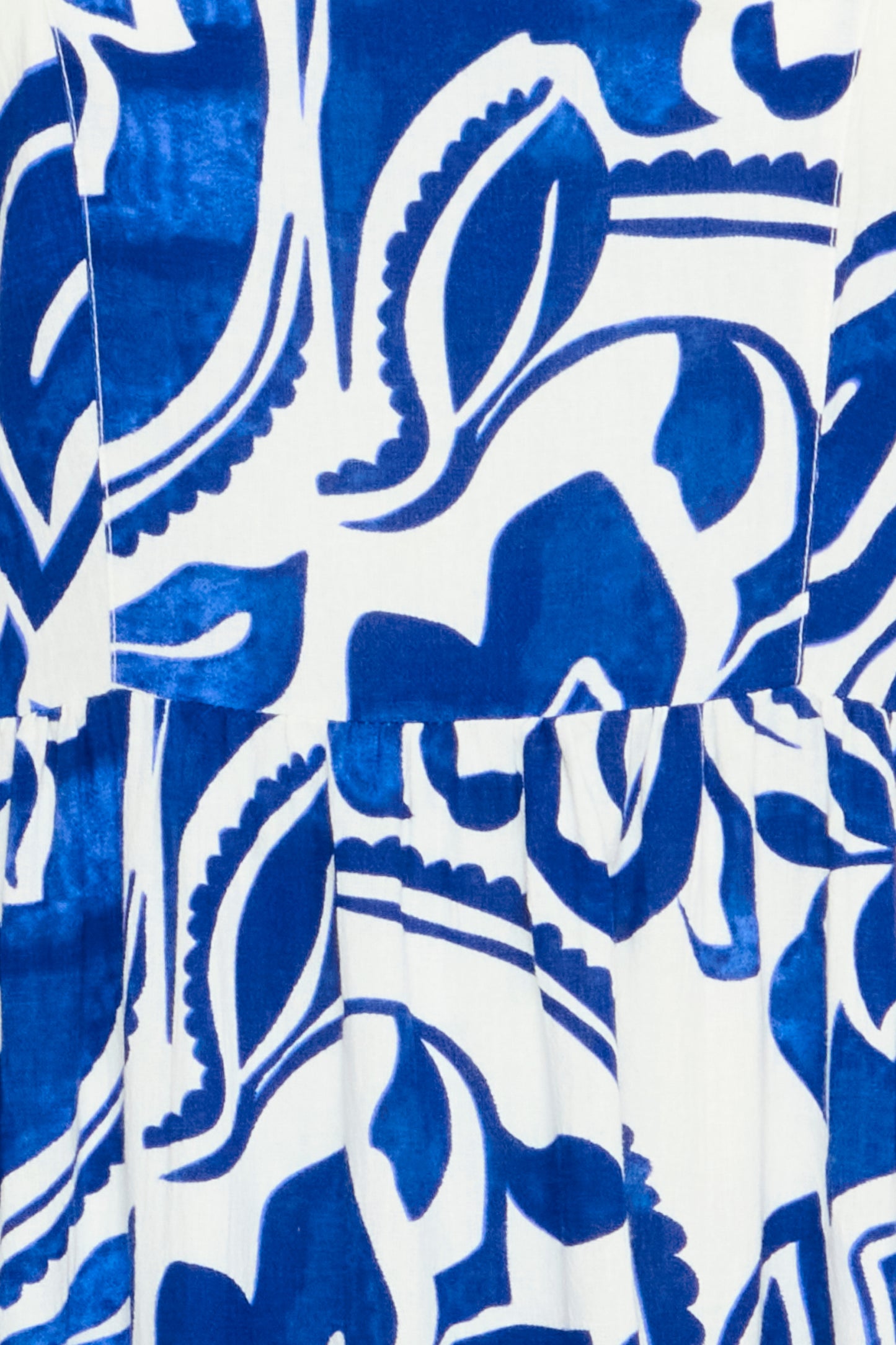 Frcora Blue and White Patterned Dress