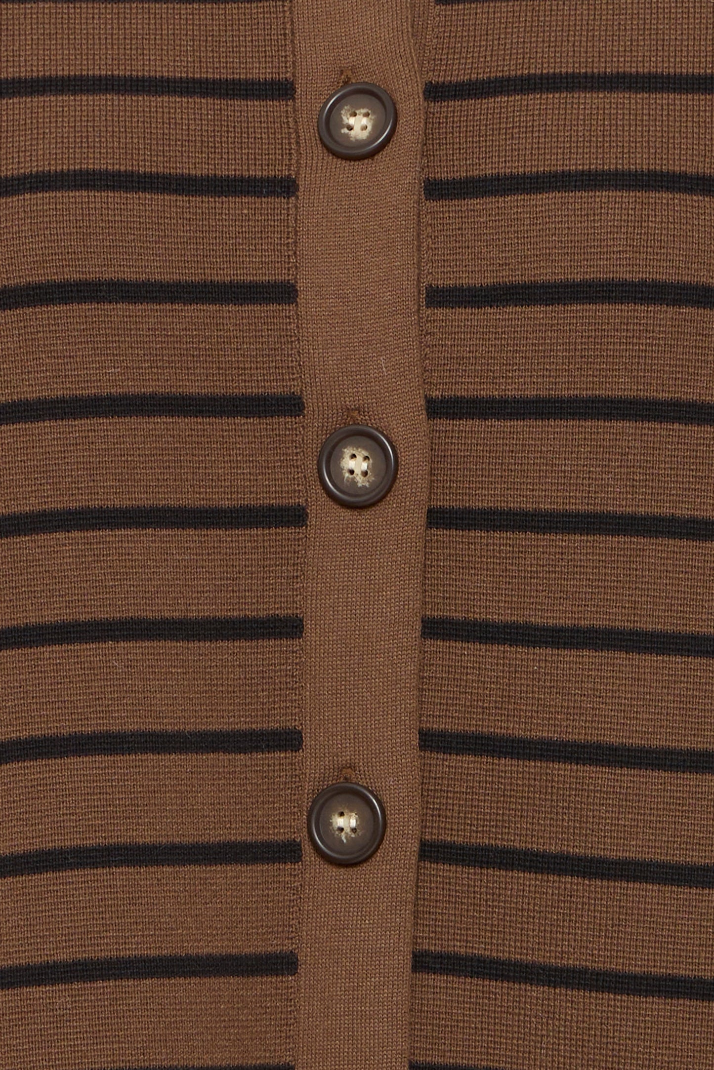Frita Cardigan - Black Brown Stripe
