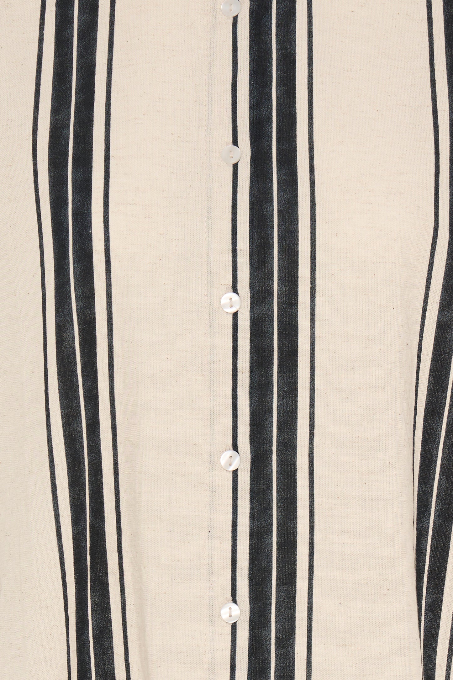Frmaddie Dress - Cream Black Wide Stripe