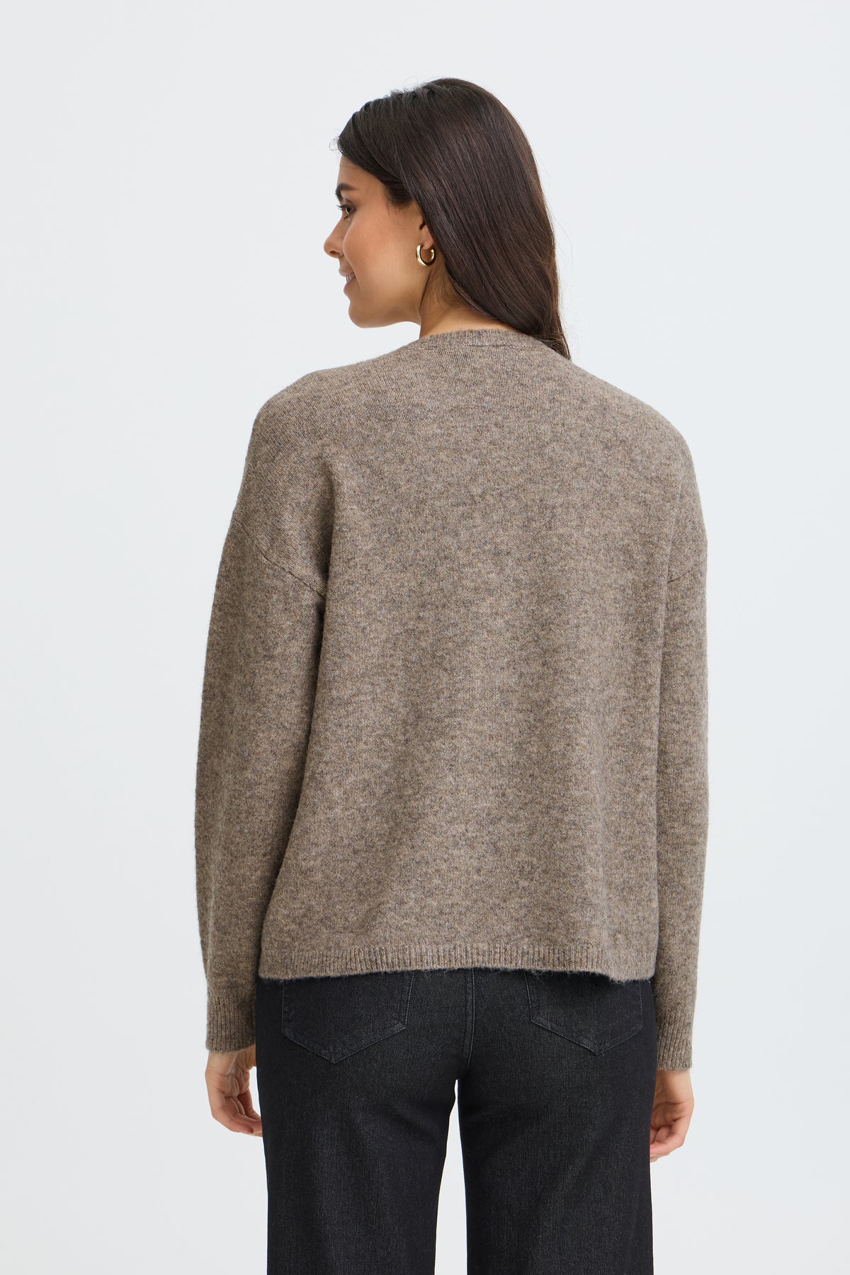 Frellen Jumper - Oatmeal Lace Detail