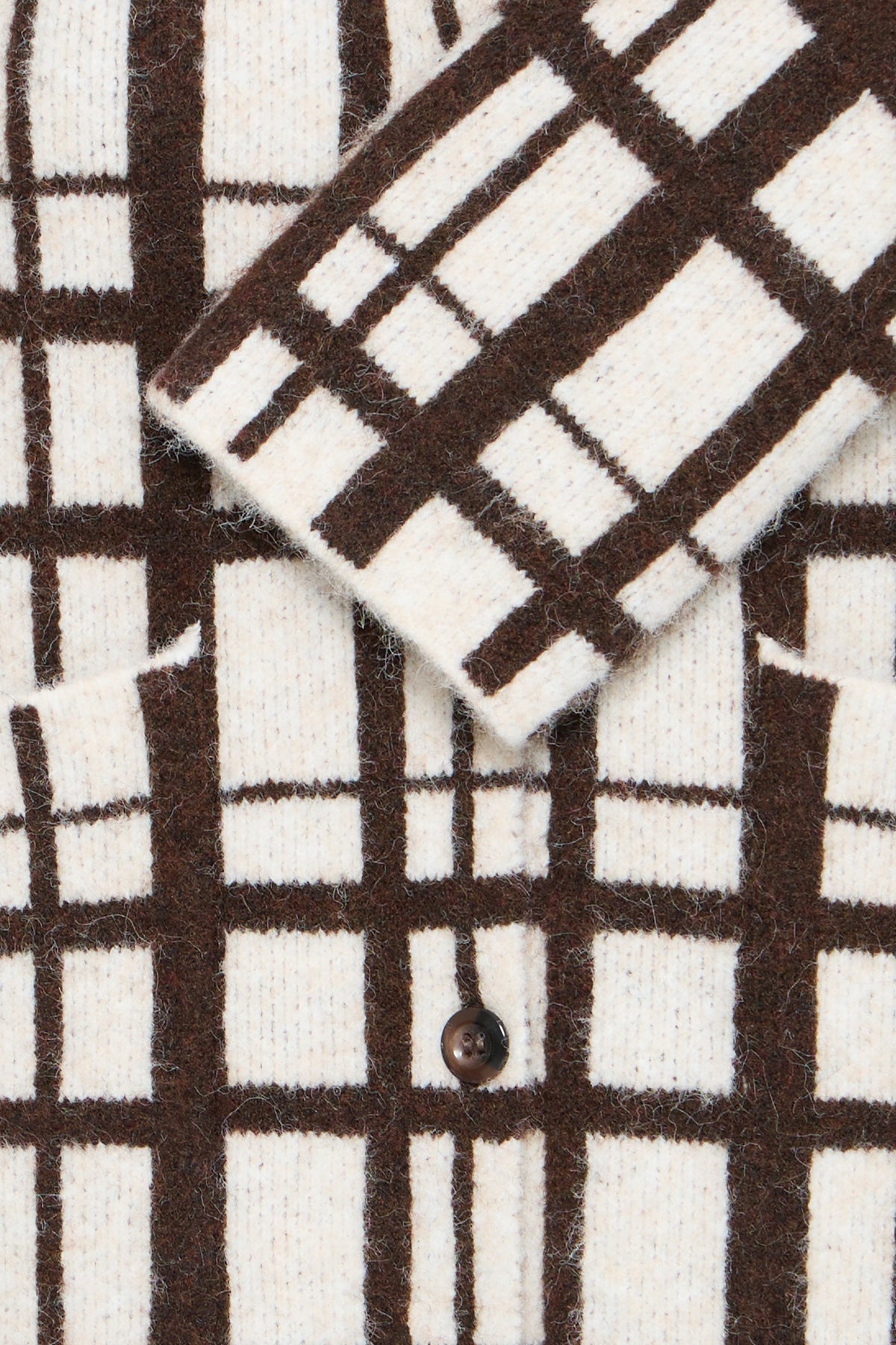 Frcindy Cardigan - Brown Check