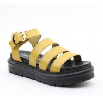 Saffron Mustard Chunky Sandals