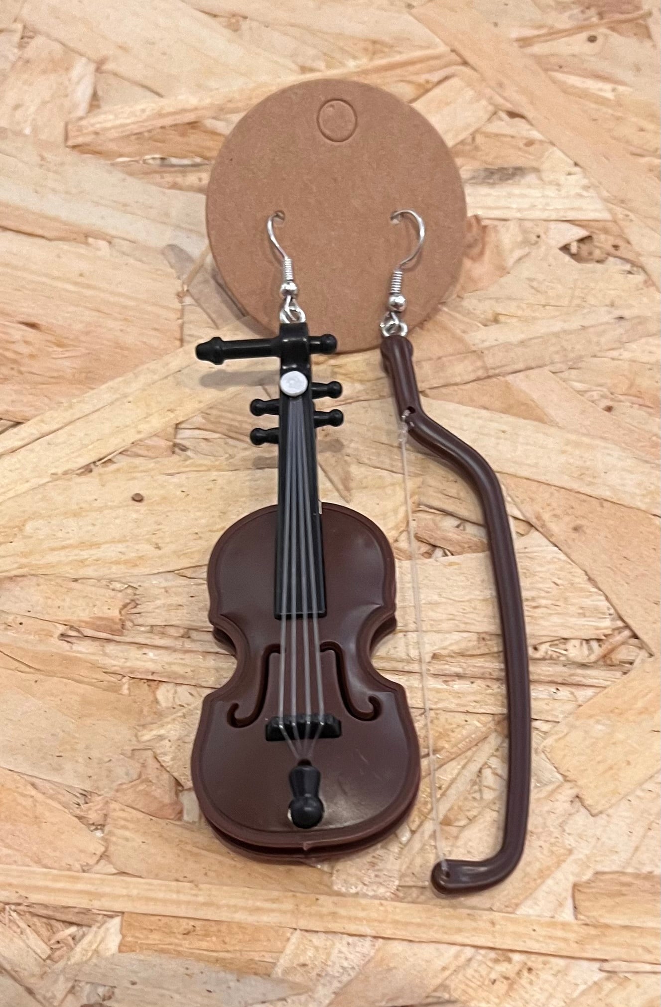 Violin Earrings
