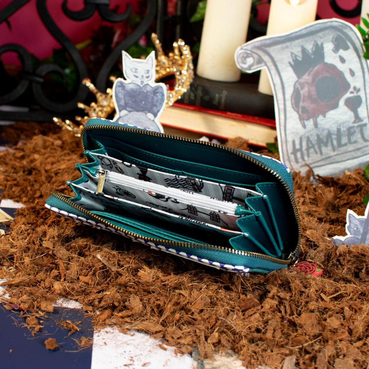 Shakespeare's Theatre - Hamlet Large Ziparound Wallet