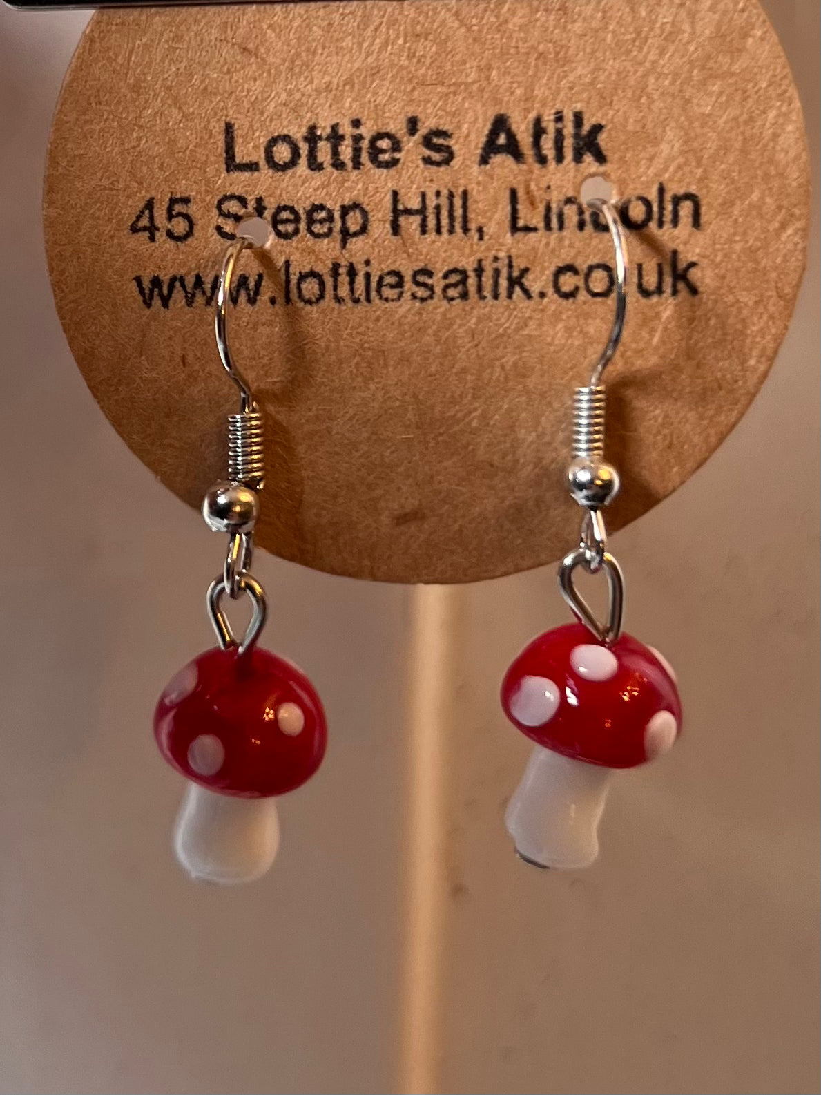 Toadstool Drop Earrings