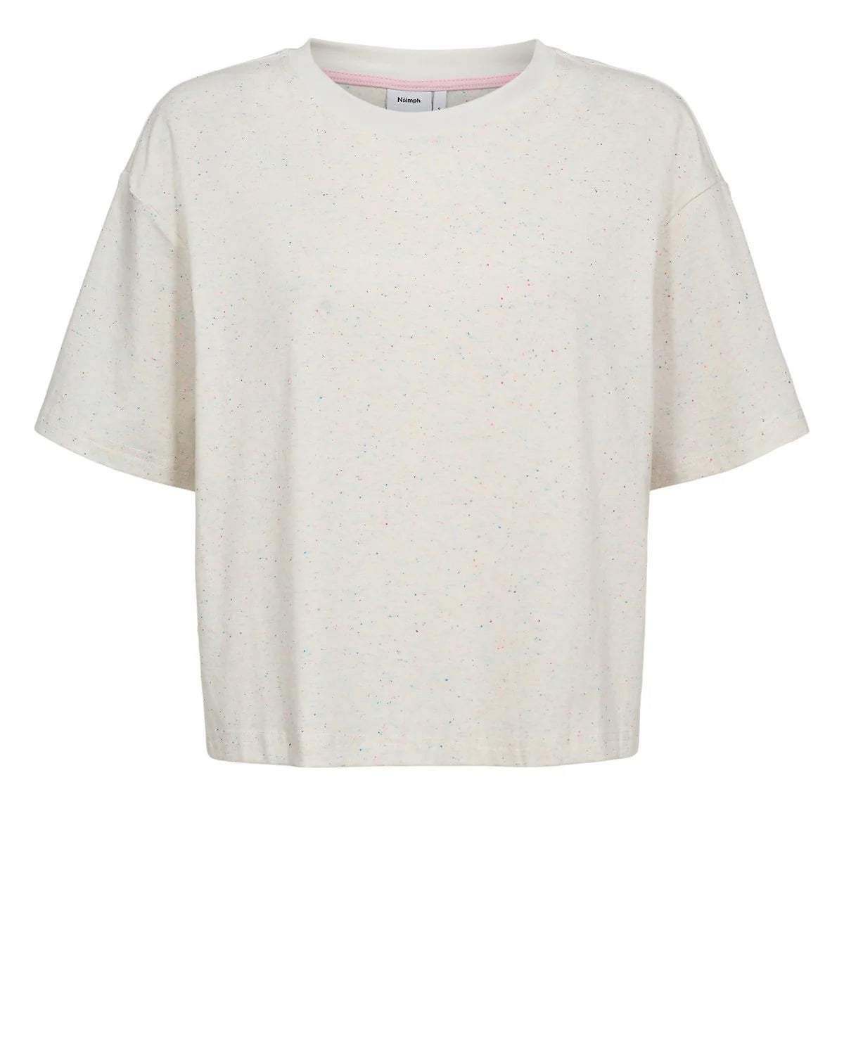 NUHUBY T-SHIRT - Cloud dancer, colourful speck