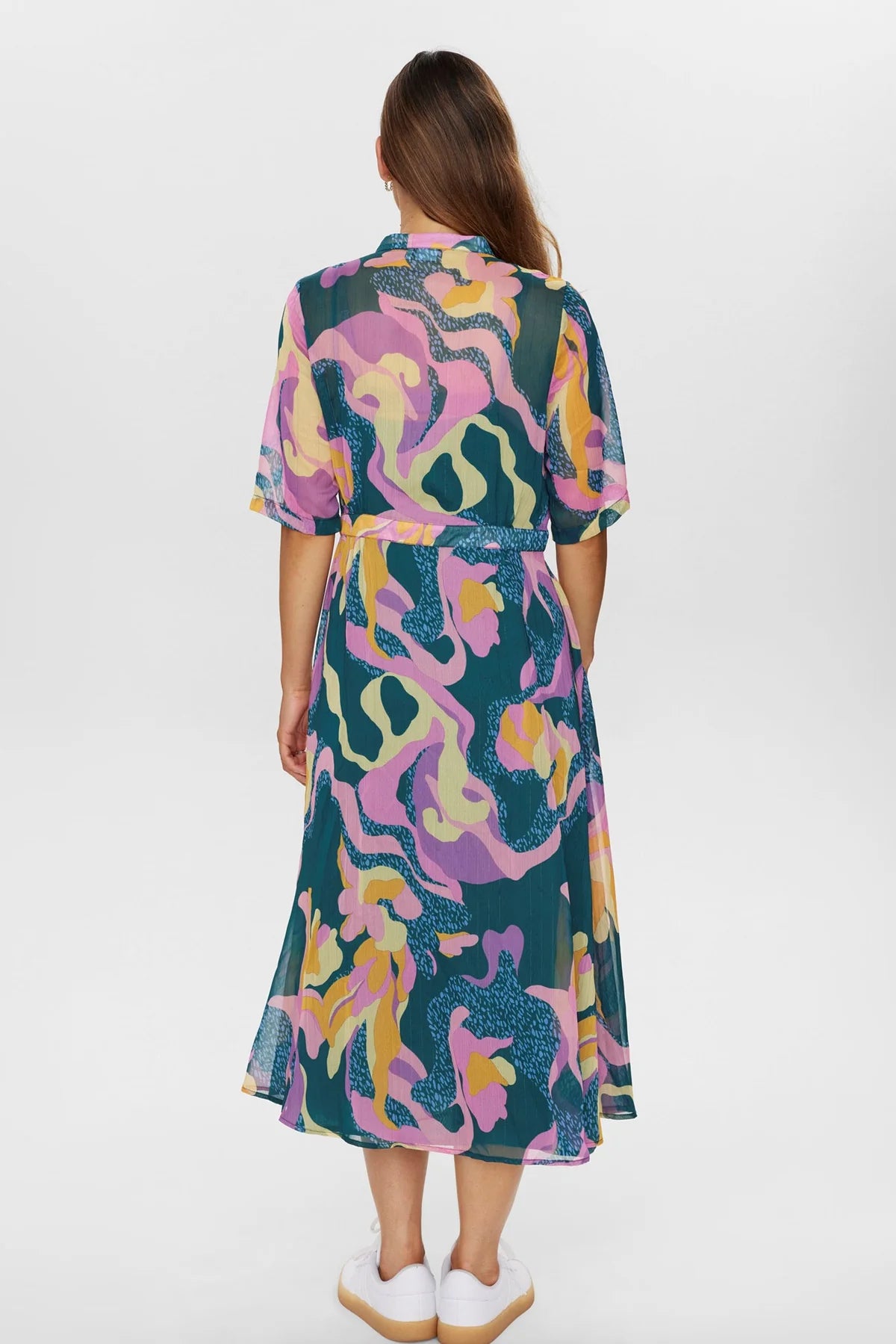 Nukyndall Dress - Short Sleeve Botanical Gardens