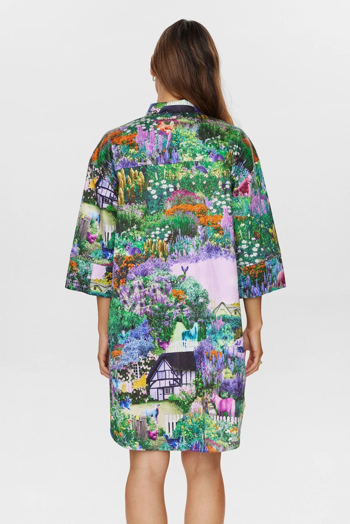 NUGARDEN SHIRT DRESS - Pine Green