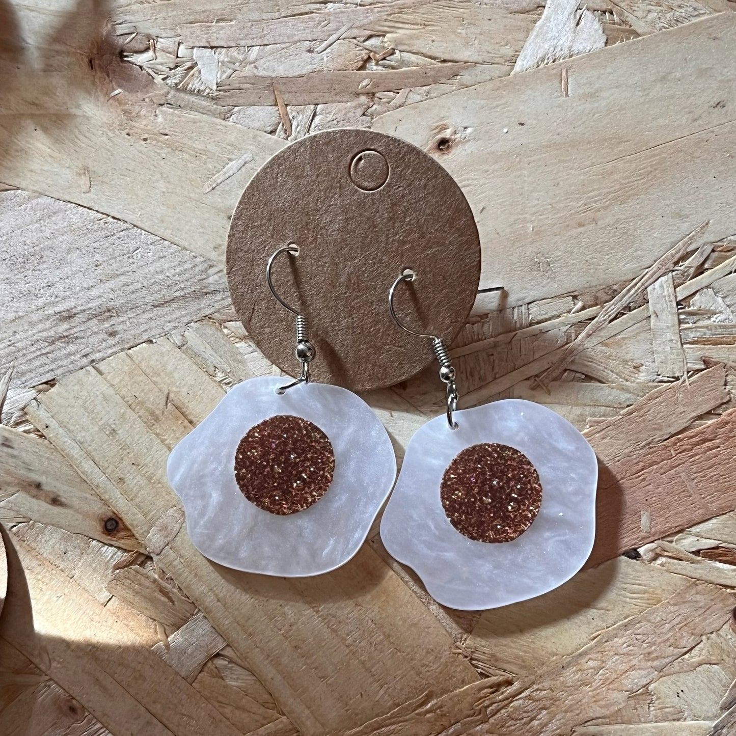 Fried Egg Earrings