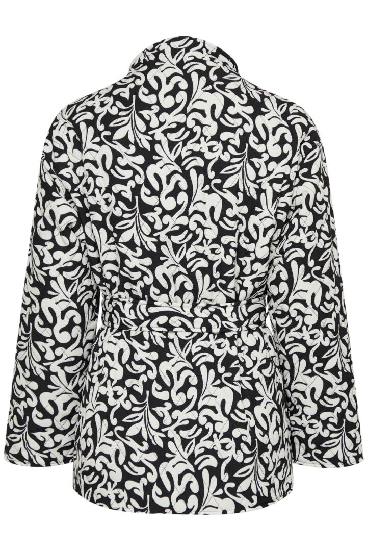 Frbaqui Black and White Quilted Jacket