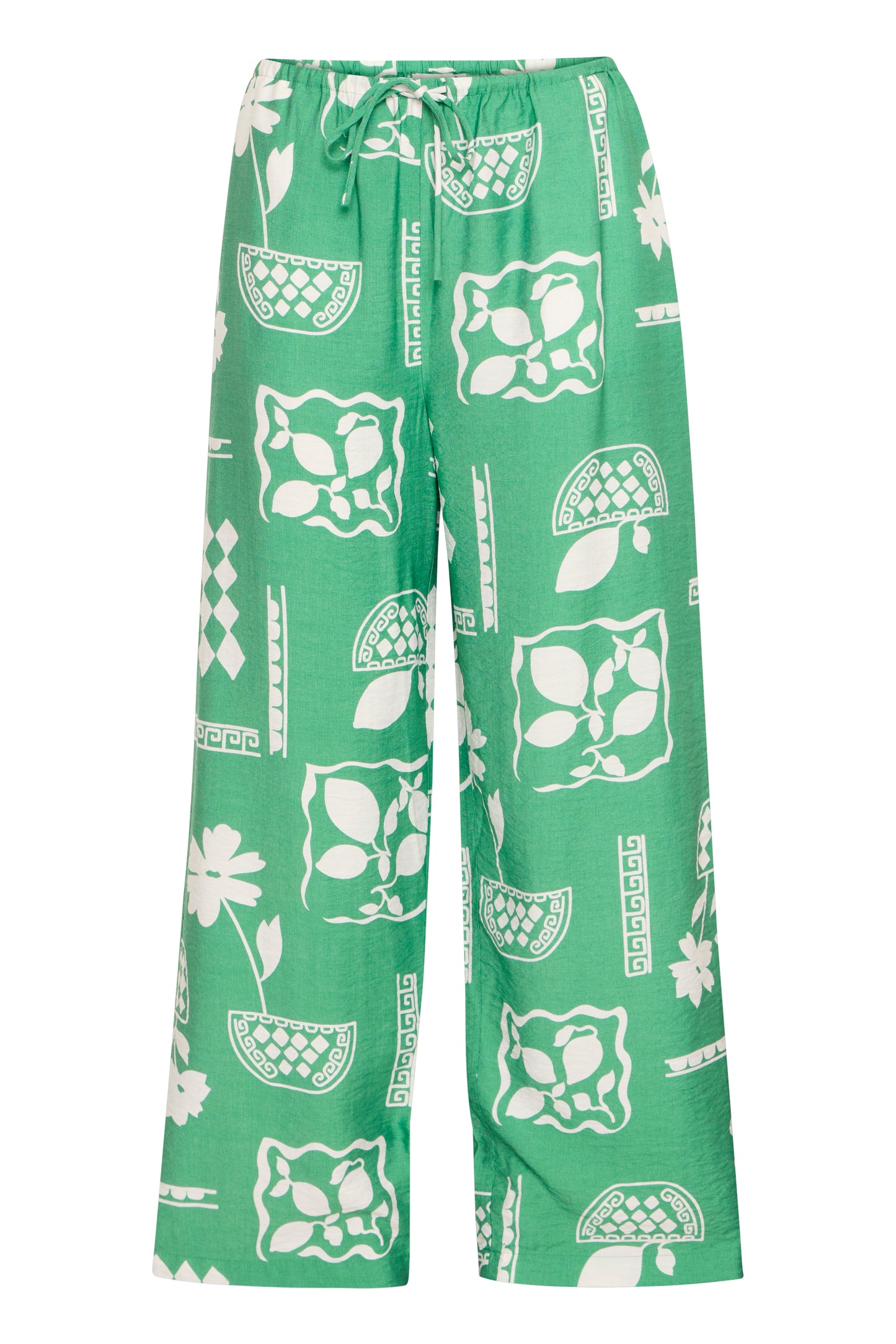 Ihyetta Trousers - Pine Green Print