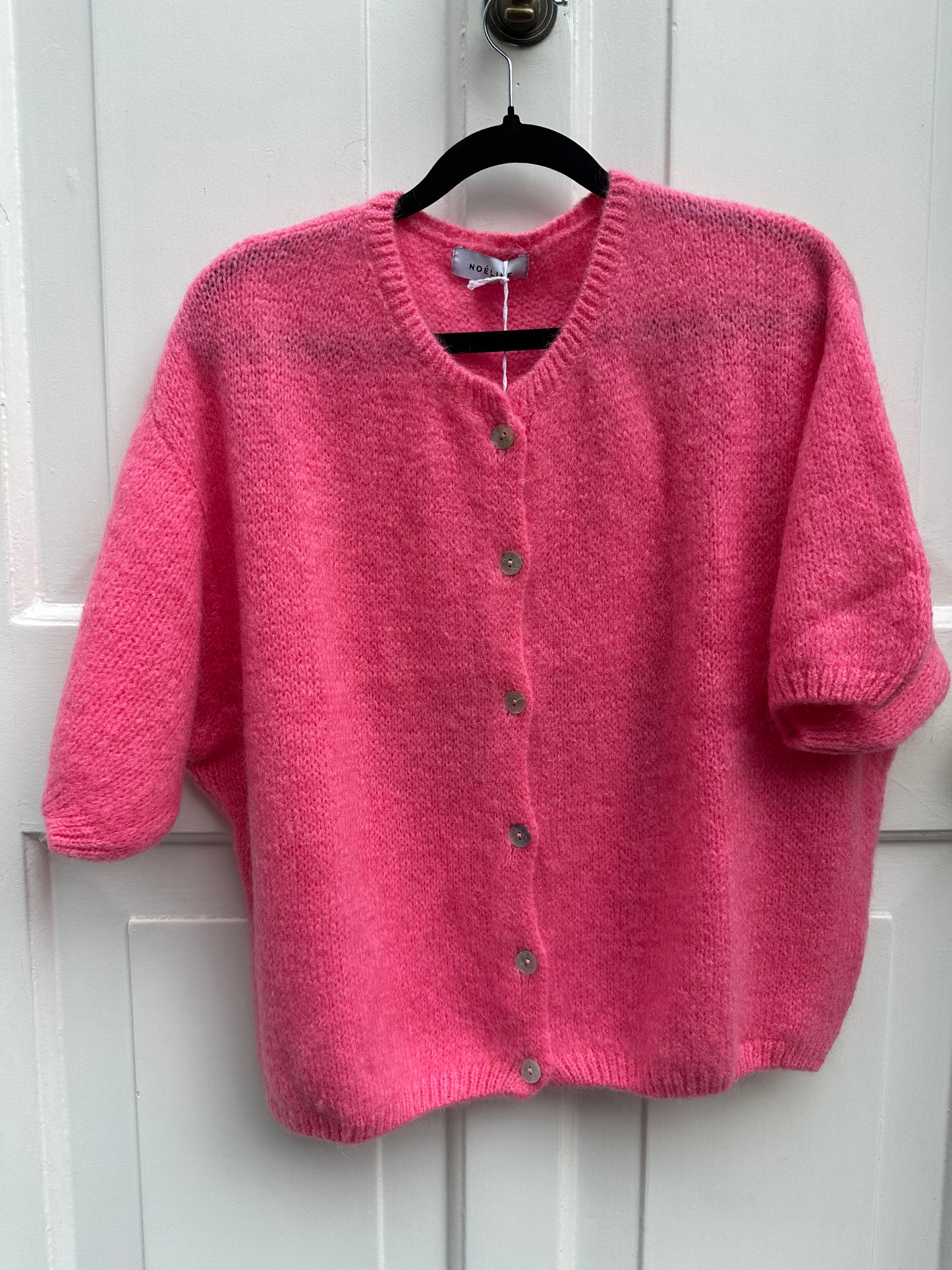 Mohair Short Sleeve Cardigan