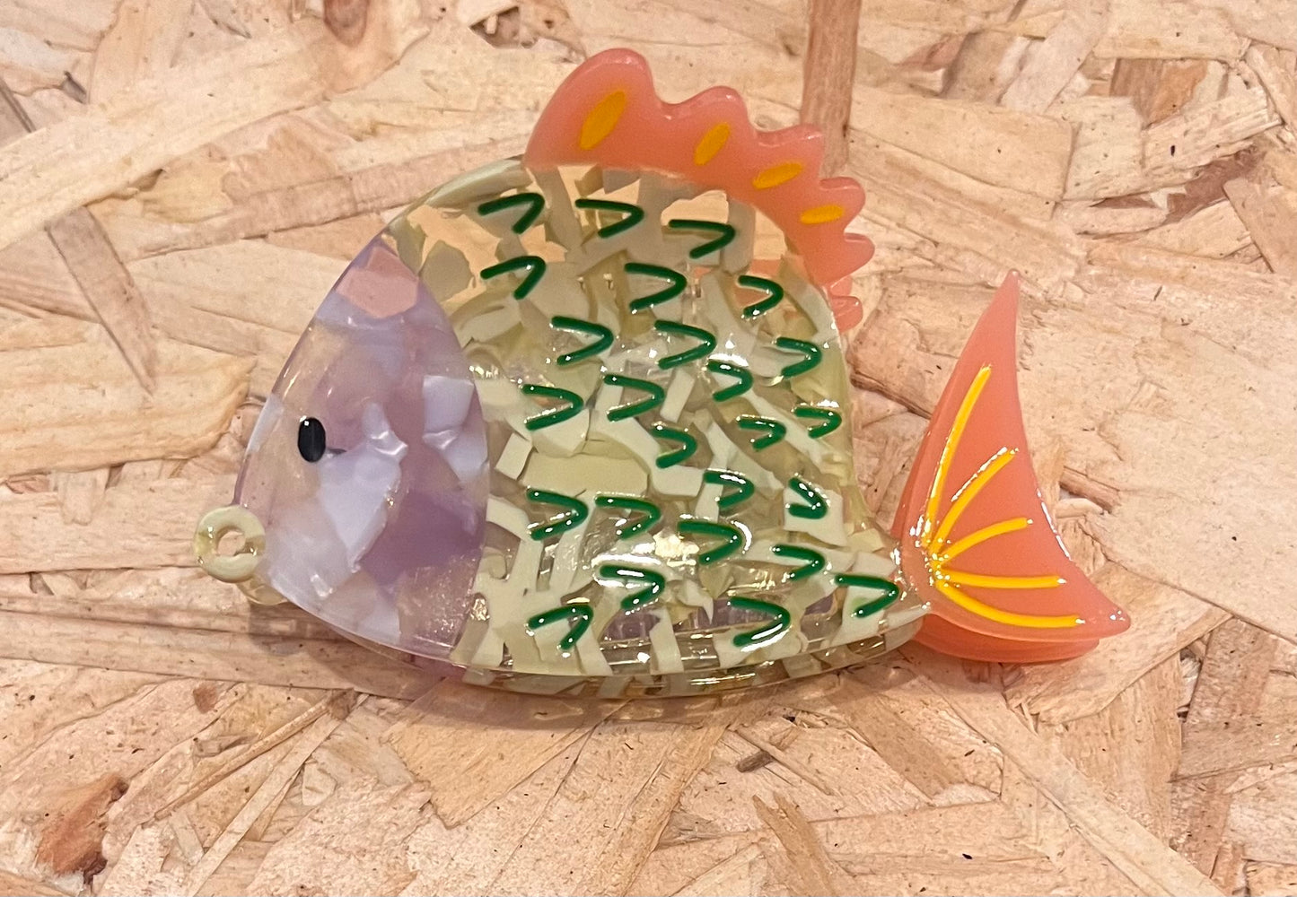 Green Fish Hair Claw