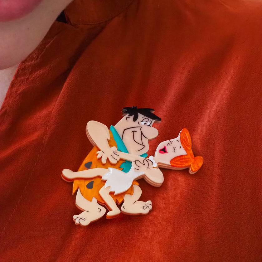 Fred and Wilma Brooch