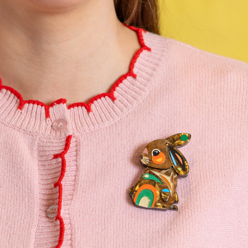 Milo the Bunny Brooch