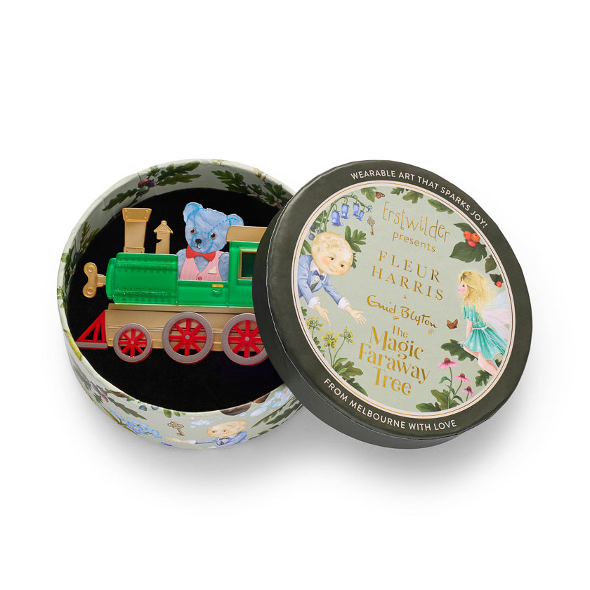 Bear Station Brooch