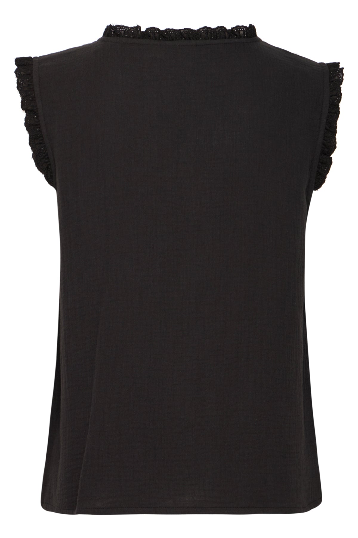Ihmika Black Sleeveless Shirt