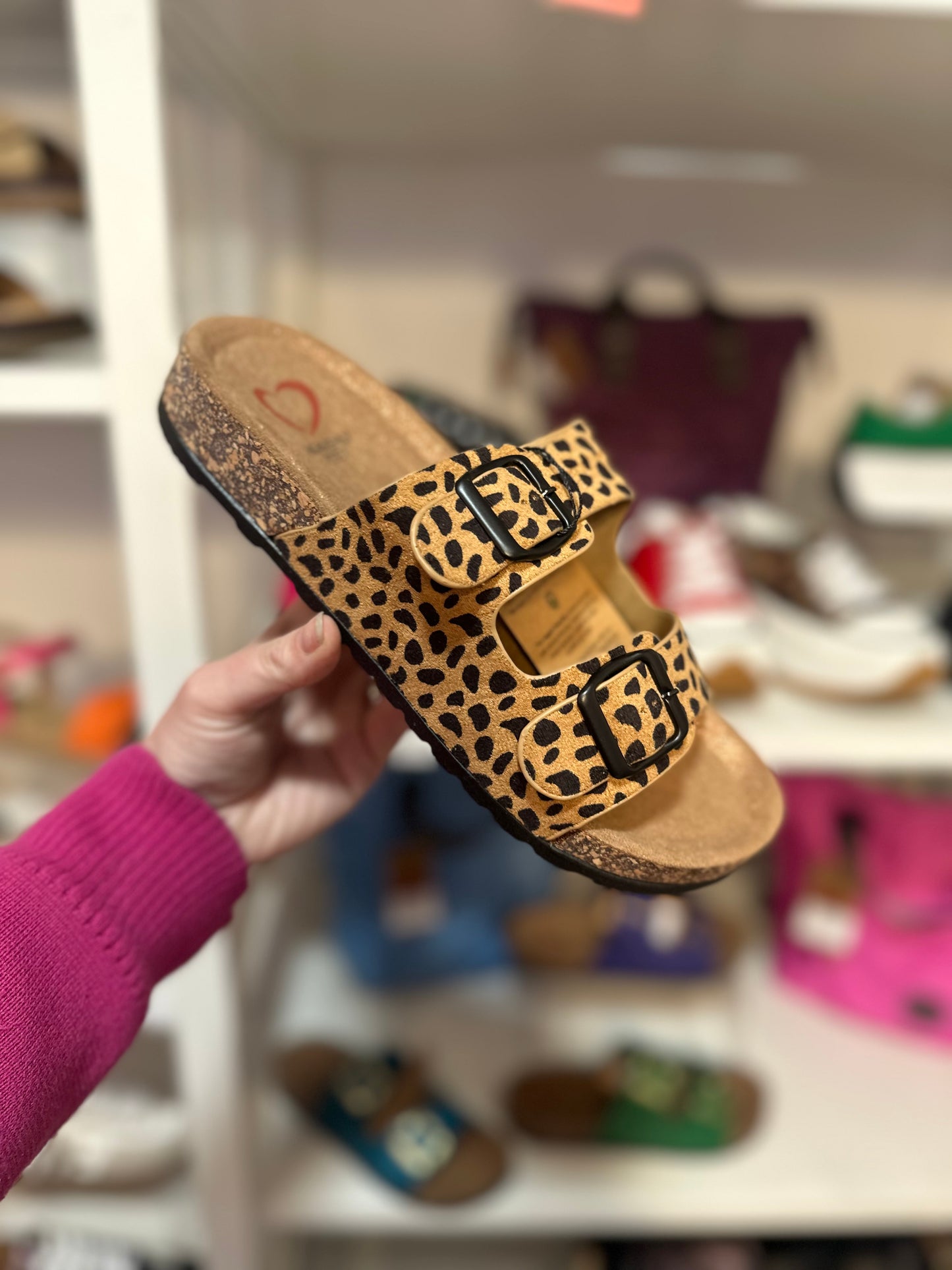 Harmony Sandals - Tan Black Cheetah