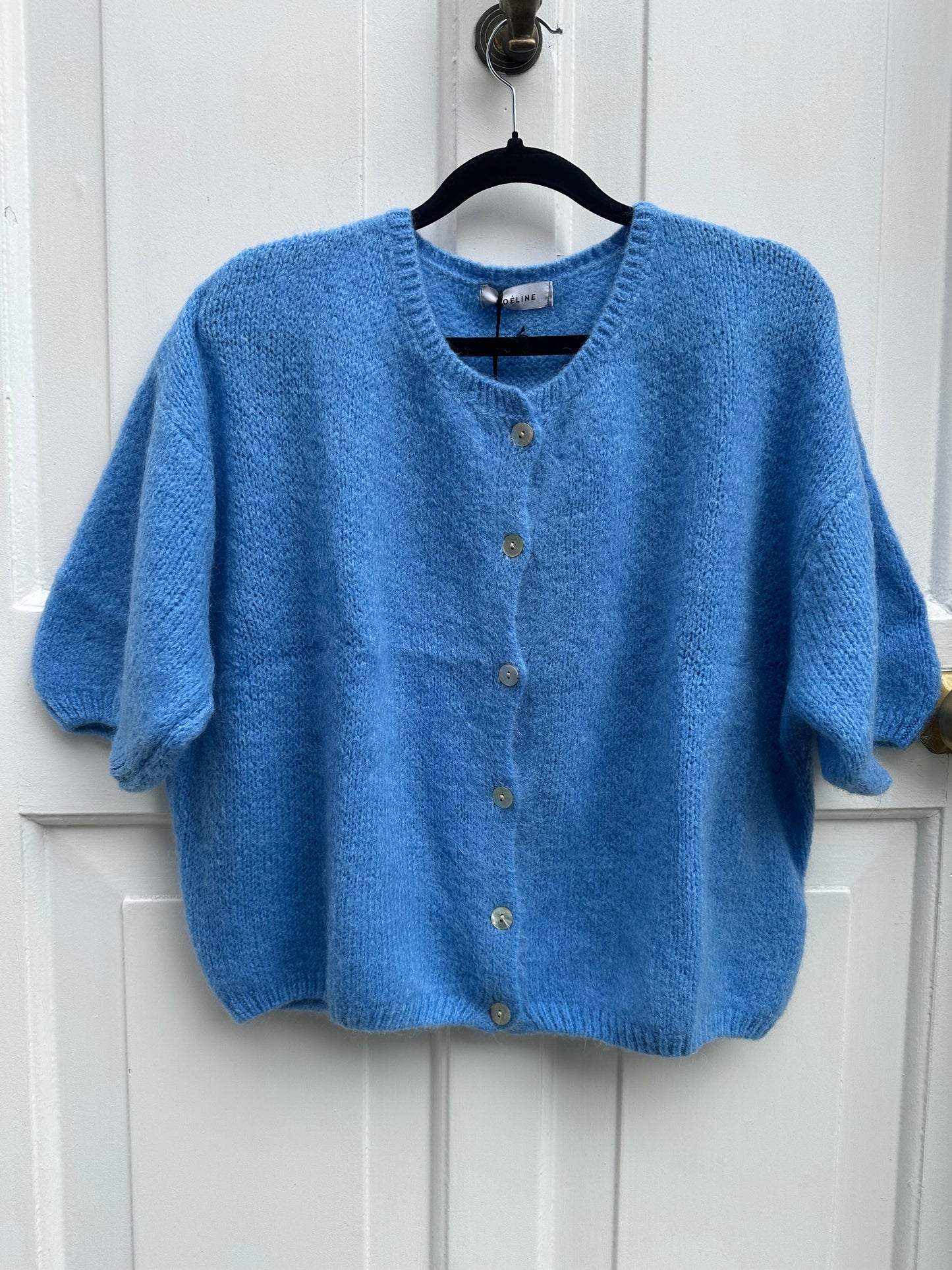 Mohair Short Sleeve Cardigan