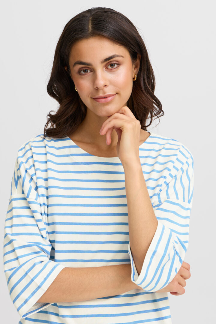 Frsiva Stripe T-Shirt Blue White