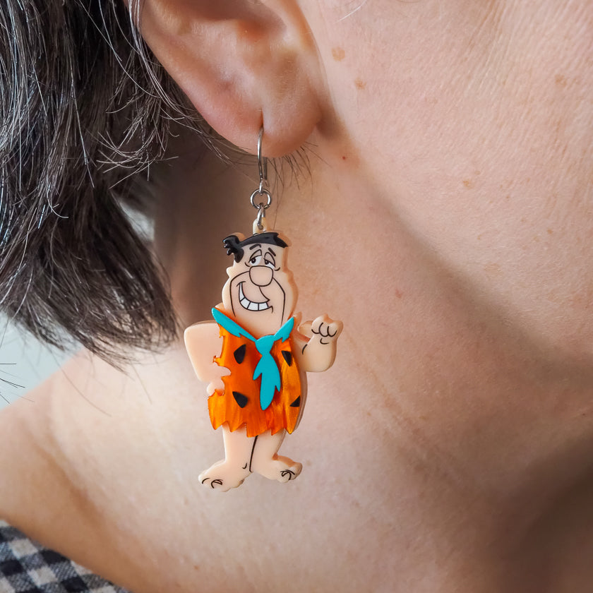 Fred Flintstone Drop Earrings