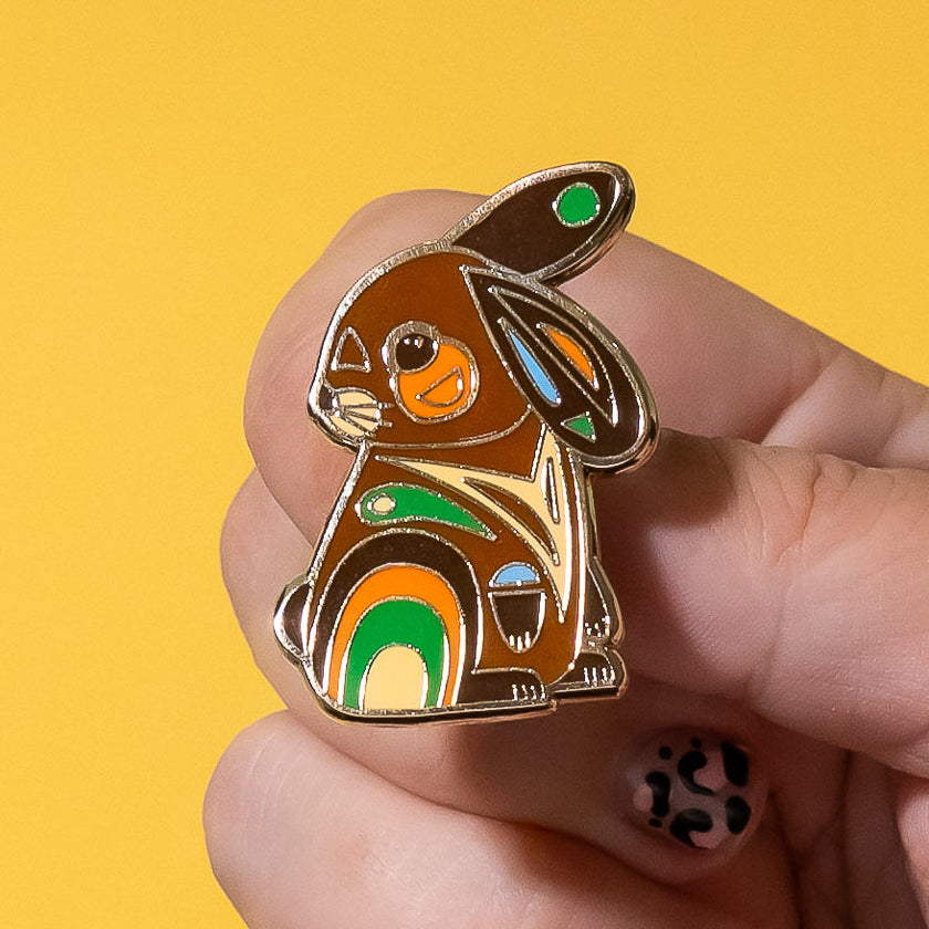 Milo the Bunny Enamel Pin