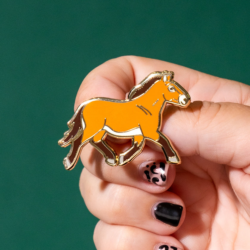 Takhi Wild Horse Enamel Pin