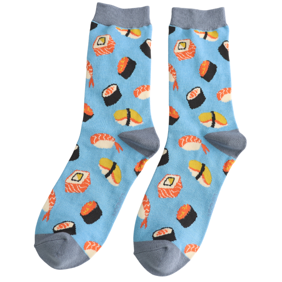 Sushi Bamboo Socks Sky Blue