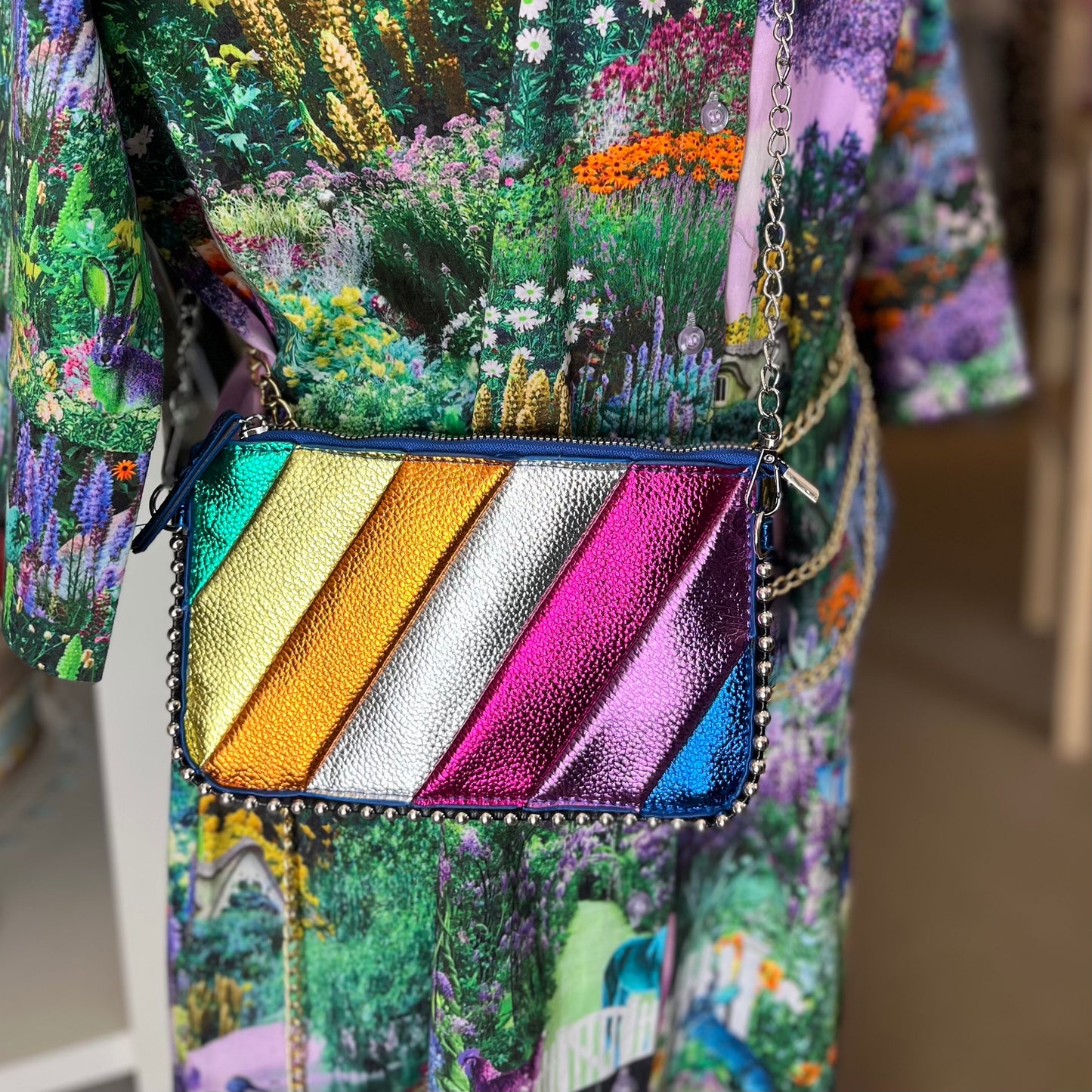 Rainbow Crossbody Pouch Bag